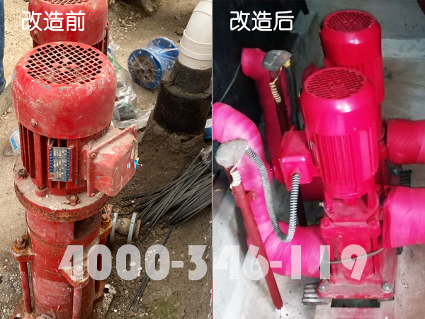 北京通州臺湖通亞家園消防水泵改造